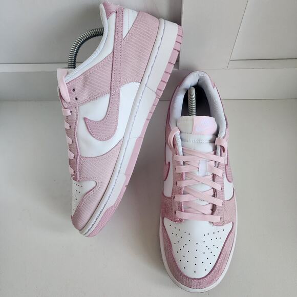 Nike Classic Dunk Low Corduroy Pink White Women's Shoes 10.5 / Men's 9 FN7167 - Picture 4 of 10